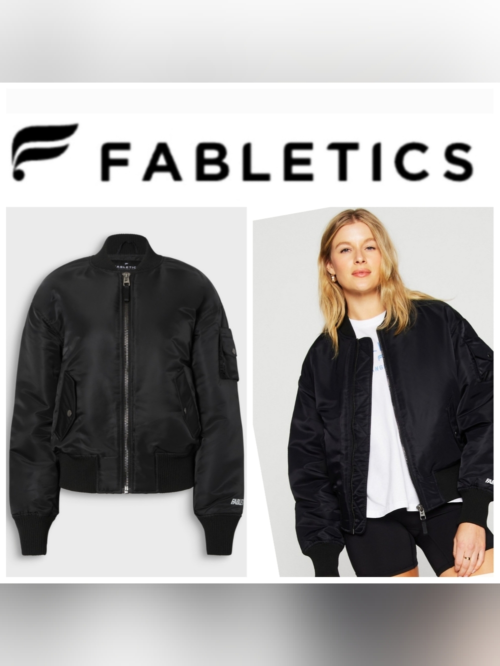 Fabletics Bomber jacket M New